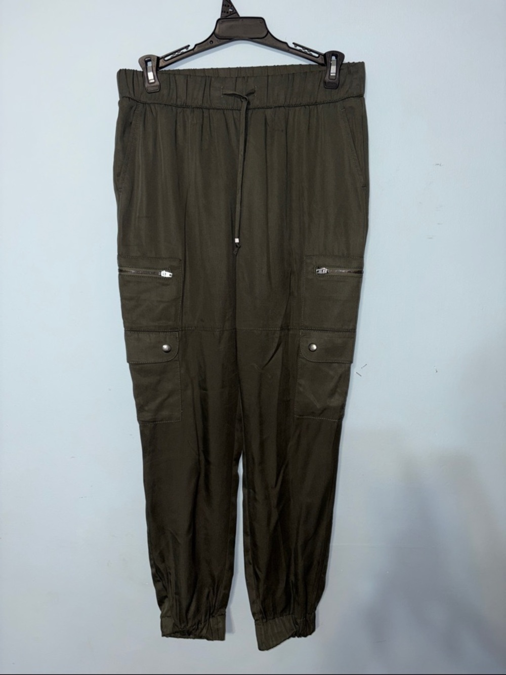Banana Republic XS Gorpcore Olive Cargo Joggers grunge street cargo fall school